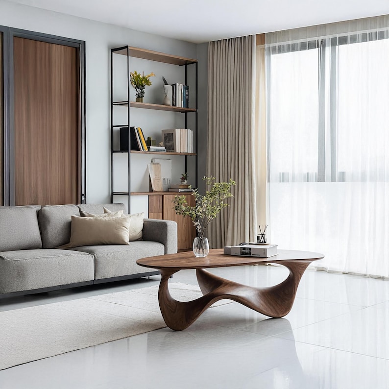 수제작된 내구성 있는 모던 원목 커피 테이블, 지속 가 - Sustainable Living Design 리뷰 및 가격